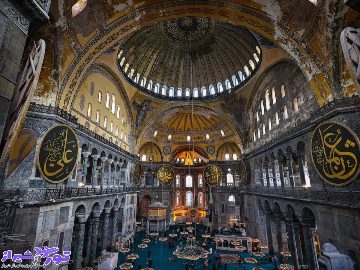 مسجد ایاصوفیه استانبول شاهکاری جذاب از امپراطوری عثمانی‌ها