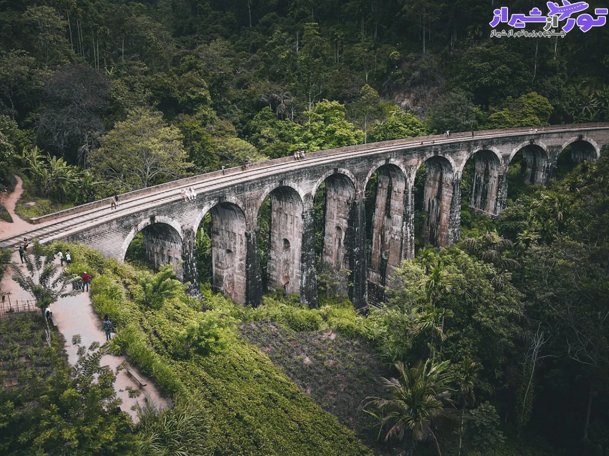 پل نه قوسی یکی از محبوب ترین جاذبه های گردشگری سریلانکا